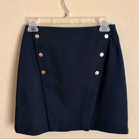 Jupe Plissée Zara à Rayures Maritimes - Taille S, Longueur Genoux - Occasion En Excellent état (like New)